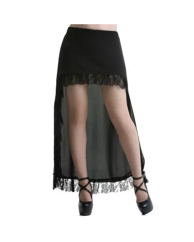 Black Skirt with Lace