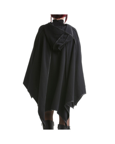 Poncho con Capucha color Negro