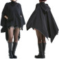 Poncho Negro con Capucha Poncho Negro con Capucha