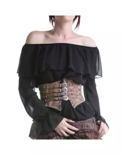 Brown Underbust Corset from Punk Rave Brand at €56.00