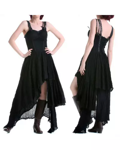 Asymmetric Black Dress from the Punk Rave Brand