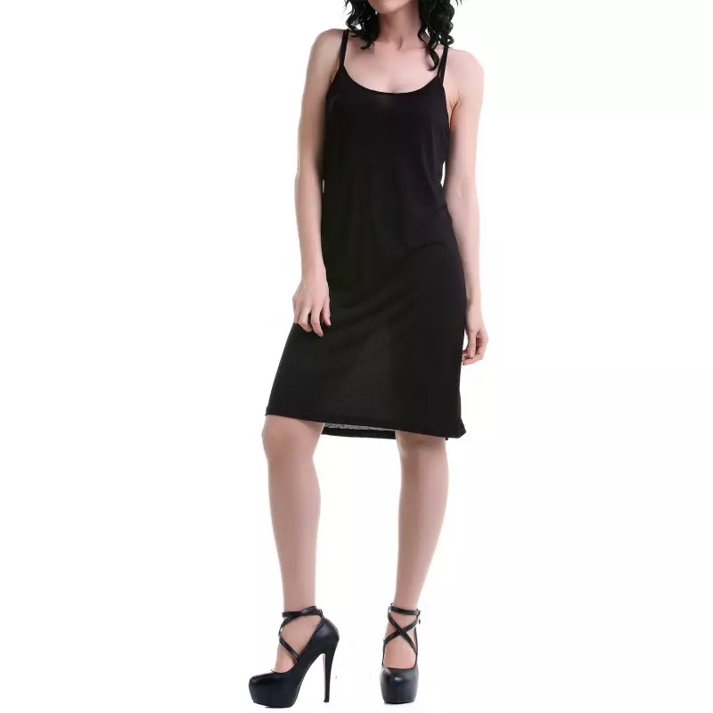 Schwarzes Kleid mit Trägern der Style-Marke für 9,00 €
