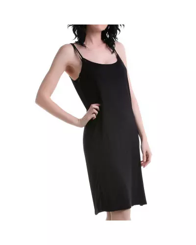 Schwarzes Kleid mit Trägern der Style-Marke für 9,00 €