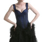 Corset Bleu avec Bretelles Corset Bleu avec Bretelles