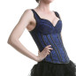 Corset Bleu avec Bretelles Corset Bleu avec Bretelles