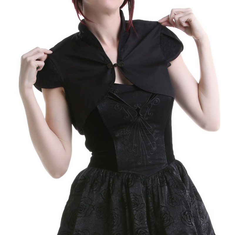 Bolero Negro Cuello Mao
