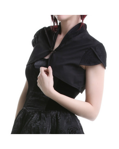 Bolero Negro Cuello Mao