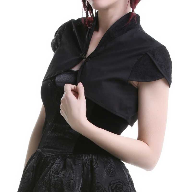 Bolero Negro Cuello Mao
