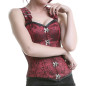 Corset Rouge en Brocard Corset Rouge en Brocard