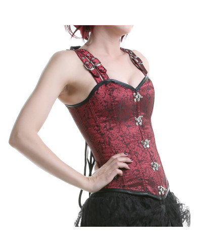 Corset Tirantes Rojo
