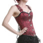Corset Rouge en Brocard Corset Rouge en Brocard