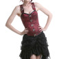 Corset Rouge en Brocard Corset Rouge en Brocard