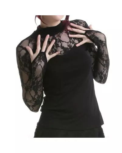 T-Shirt with Back Made of Lace from Crazyinlove Brand at €15.00