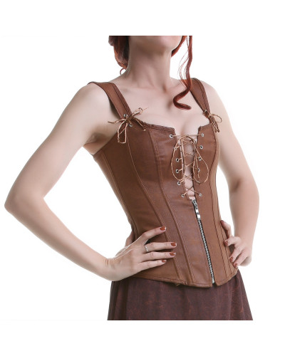 Brown Corset with Lacings