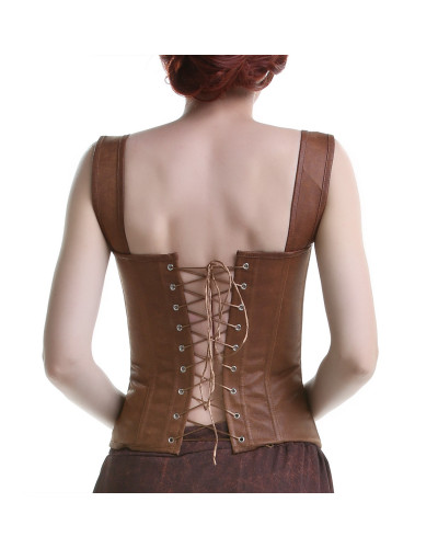 Corset Marrón con Tirantes