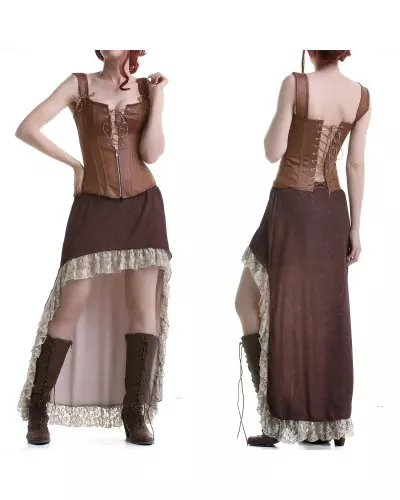 Brown Corset with Lacings from Style Brand at €29.00