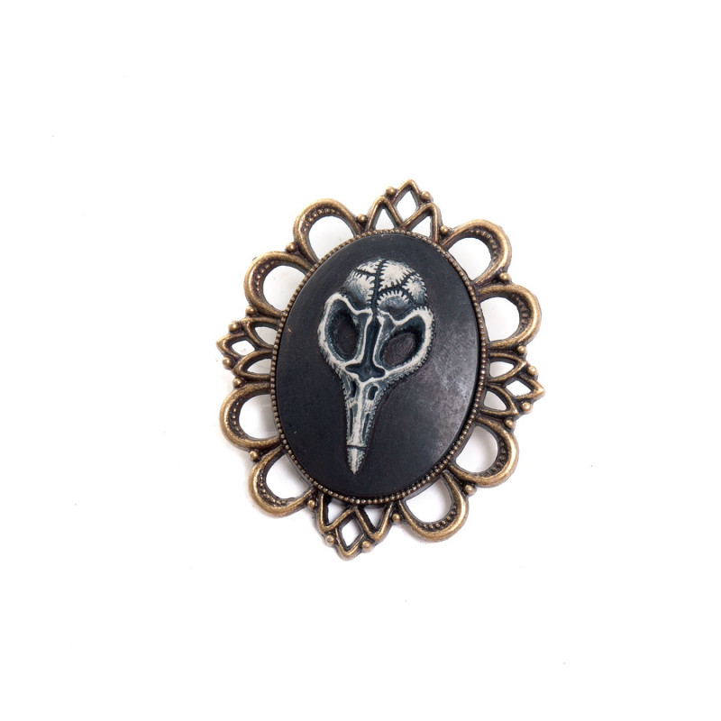 Broche Calavera de Cuervo