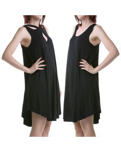Kleid mit sich Kreuzenden Trägern