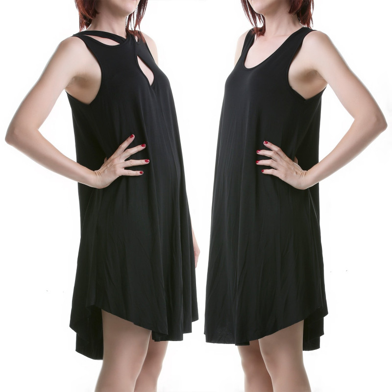 Kleid mit sich Kreuzenden Trägern