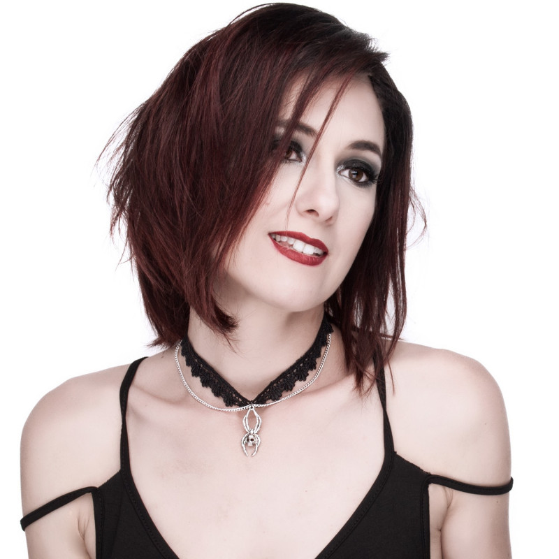 Halsband mit Spinne