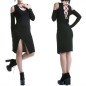 Asymmetric Dress with Ring
