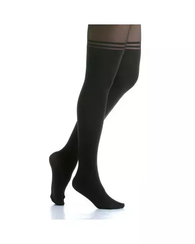 Black Tights with Two Stripes from Style Brand at €5.00