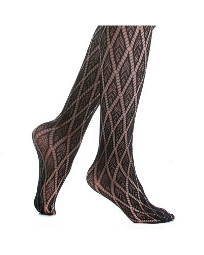 Collants Noirs Large Résille