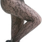 Meias Fishnet com Flores