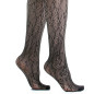 Strumpfhose aus Netzstoff mit Blumendesign