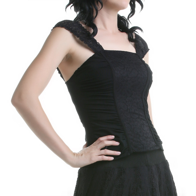 Top with Straps and Lace