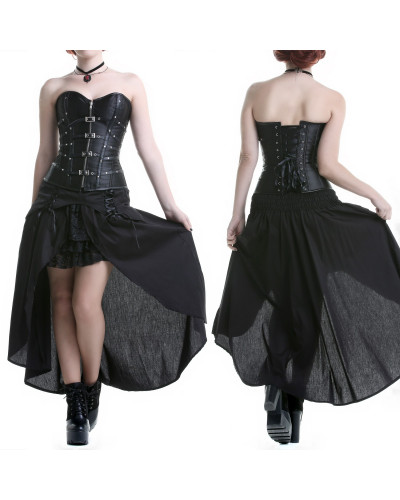 Corset con Correas y Cremallera