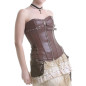 Brown Corset with Lacing