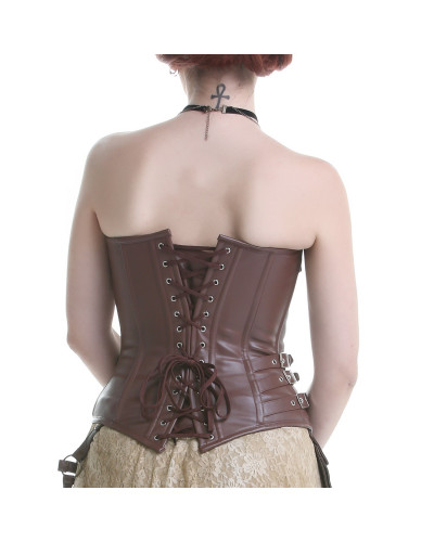 Corset Marron avec Zip