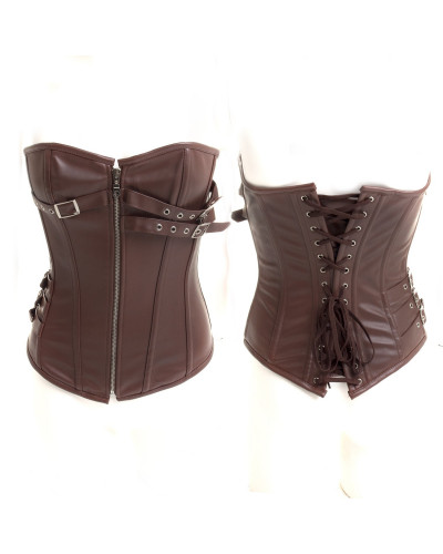 Brown Corset with Lacing