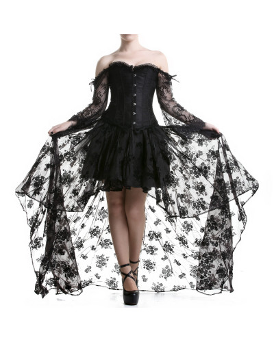 Corset con mangas y Falda