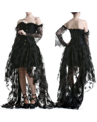 Corset con mangas y Falda