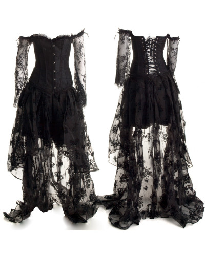Corset con mangas y Falda