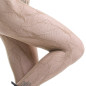 Braune Strumpfhose aus Netzstoff