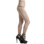 Braune Strumpfhose aus Netzstoff