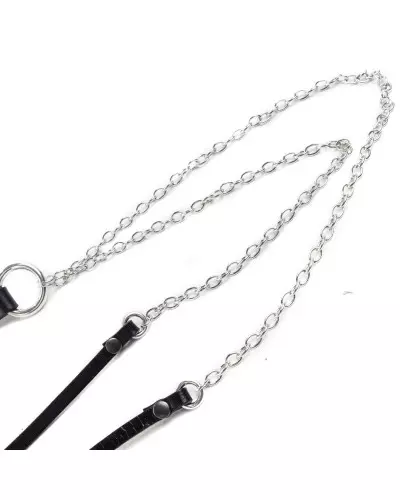 Necklace Made of Leather with Chains from Style Brand at €9.00