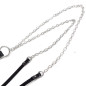 Necklace Made of Leather with Chains