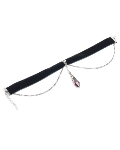 Collar con Colgante en Forma de Péndulo Rojo