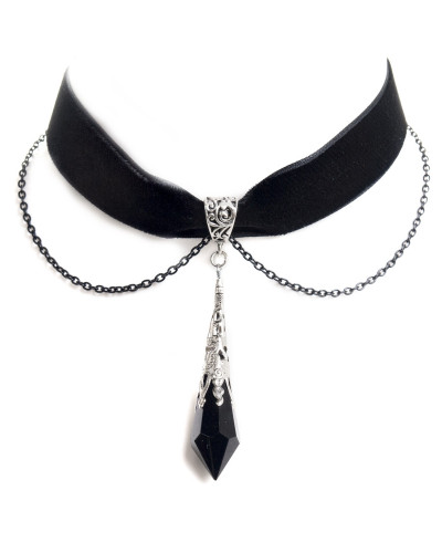 Collar con Colgante en Forma de Péndulo