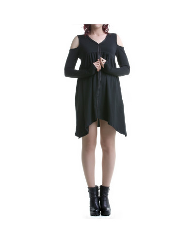 Vestido Hombros Descubiertos y Tiras Polipiel