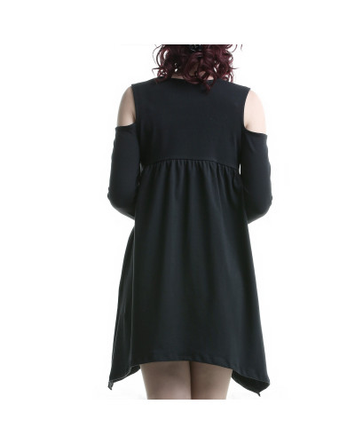 Vestido Hombros Descubiertos y Tiras Polipiel