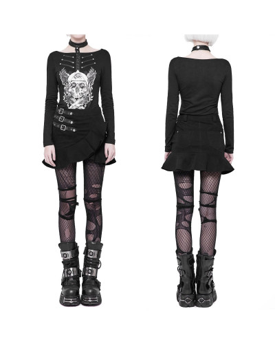 Mini Skirt with Buckles