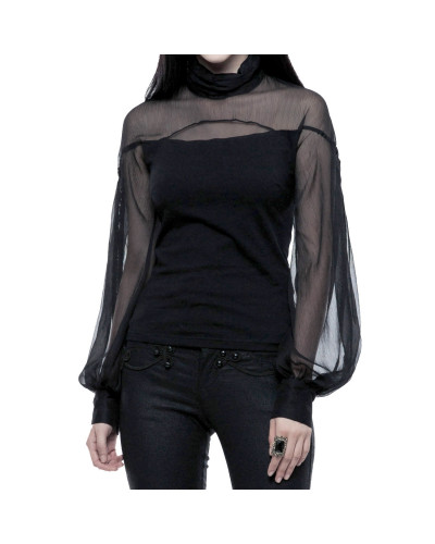 Camiseta Mangas Abombadas Transparentes