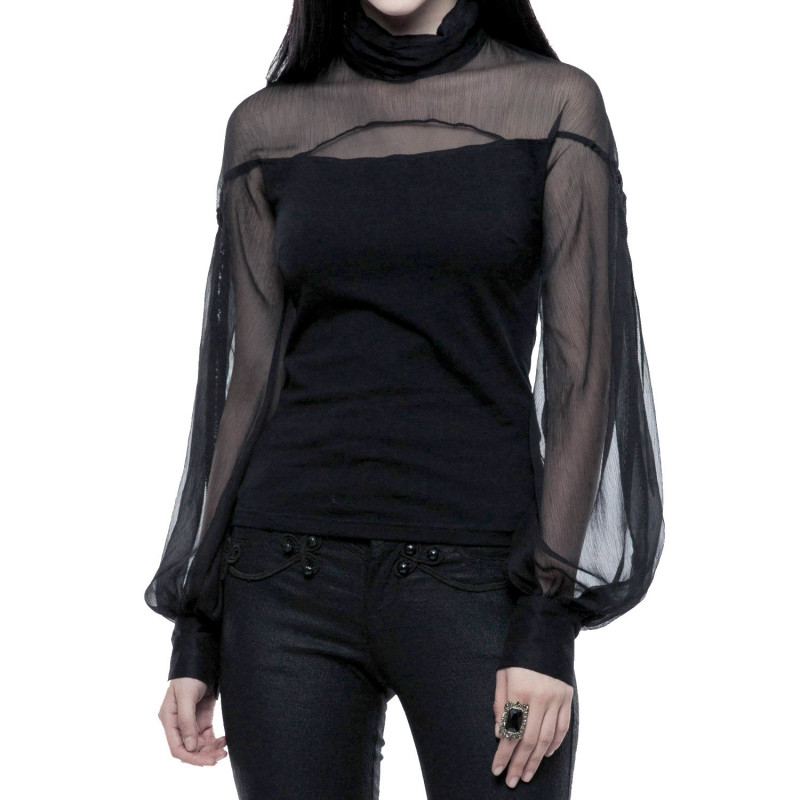 Camiseta Mangas Abombadas Transparentes