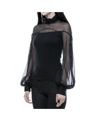Camiseta Mangas Abombadas Transparentes