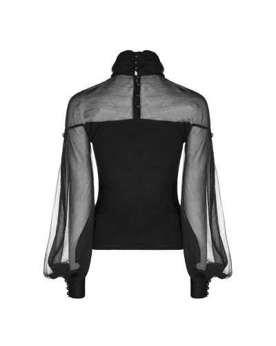 Camiseta Mangas Abombadas Transparentes